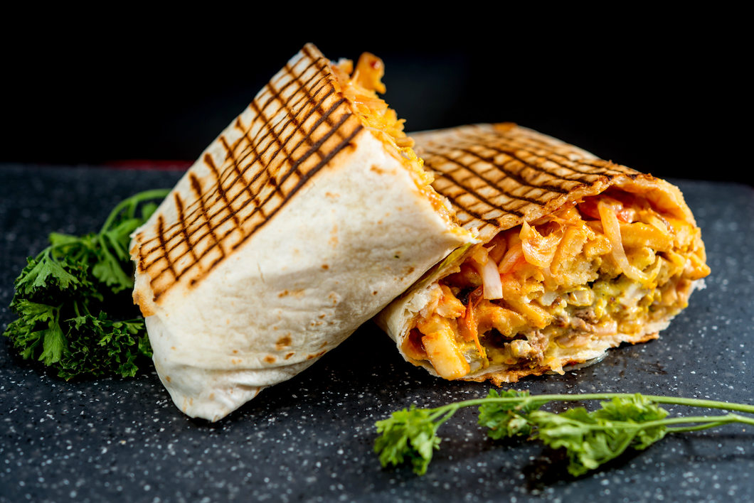Chicken and Cheese Toasted Wrap